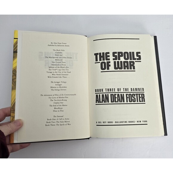 The Spoils Of War Alan Dean Foster Hardcover First Edition 1993 - Picture 6 of 8